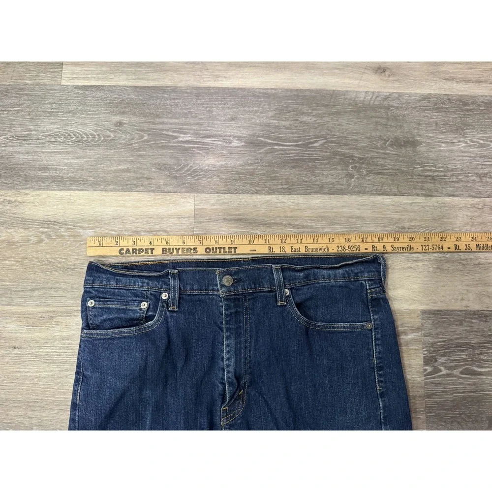 Levis Slim Fit Straight Leg 513 Jeans Mens 36x32 Blue Denim Cotton Dark Wash